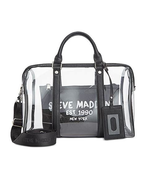 steve madden clear crossbody bag.